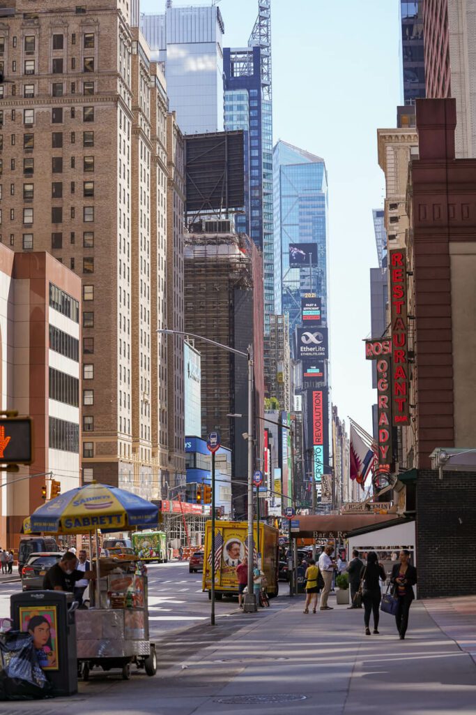 broadway on a sunny day