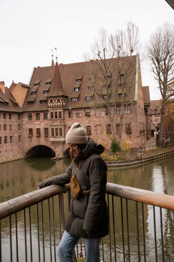 woman, me in Nuremberg germany in the fall