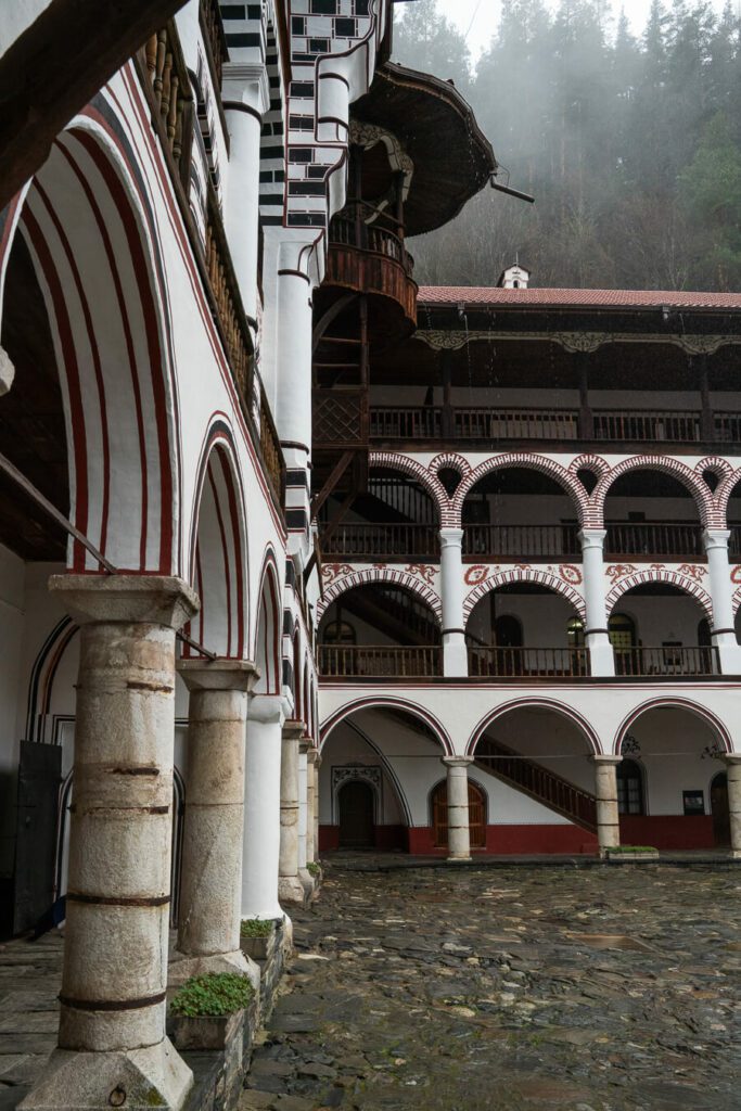 architectural details of rila monastery