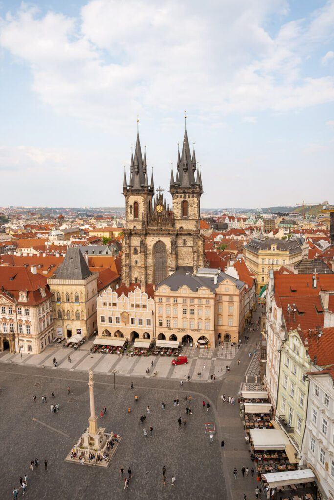 main square in prague czech republic