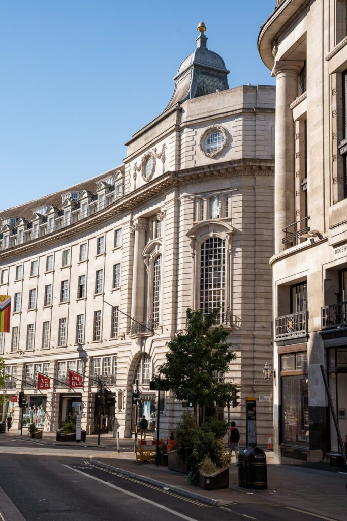 regent street building, soho london