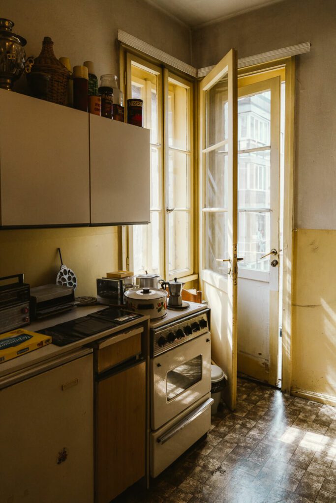 kitchen at the red flat sofia bulgaria