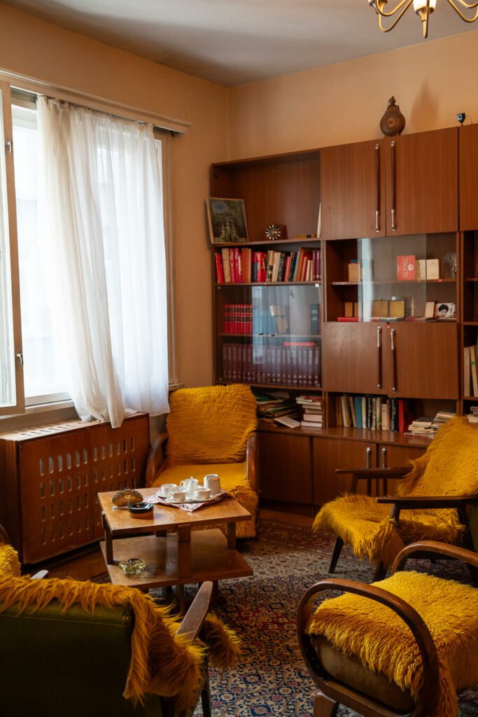 soviet living room at the red flat sofia bulgaria