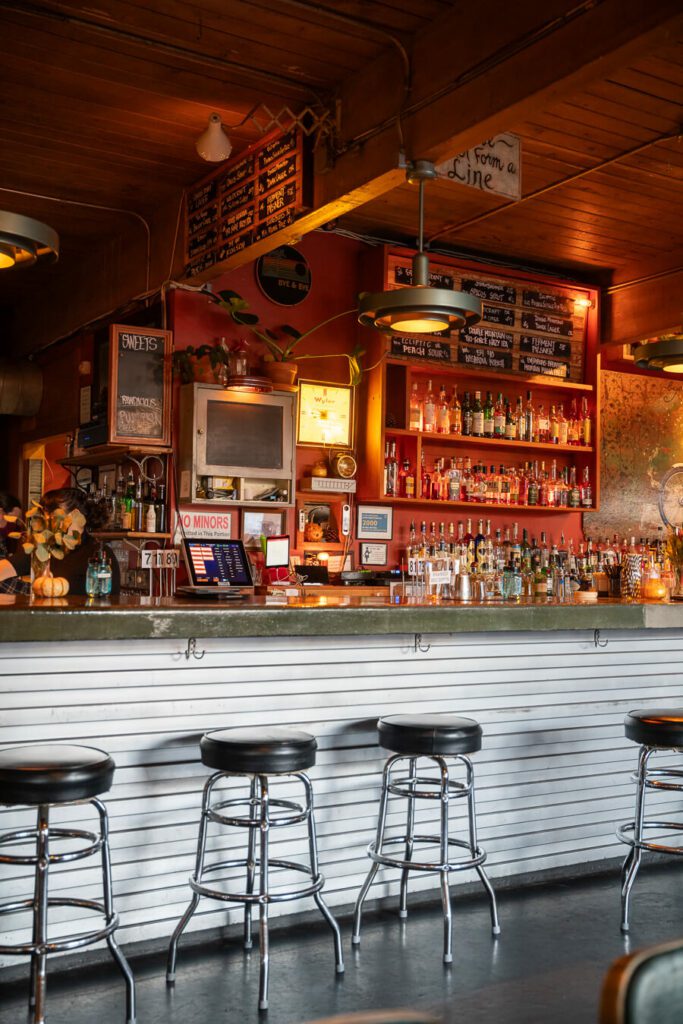 bar interior in portland or