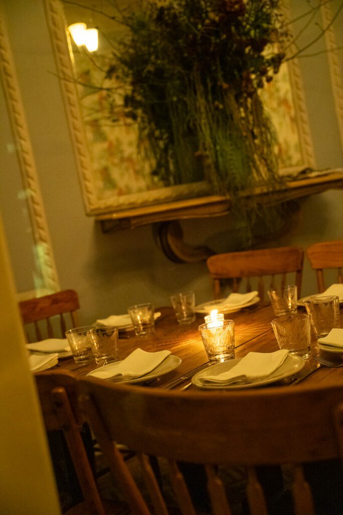 table at rosetta in mexico city