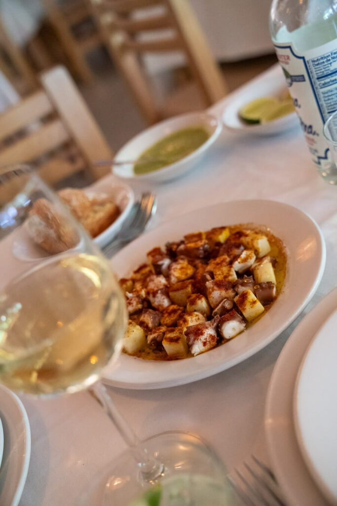 potato and octopus at Contramar