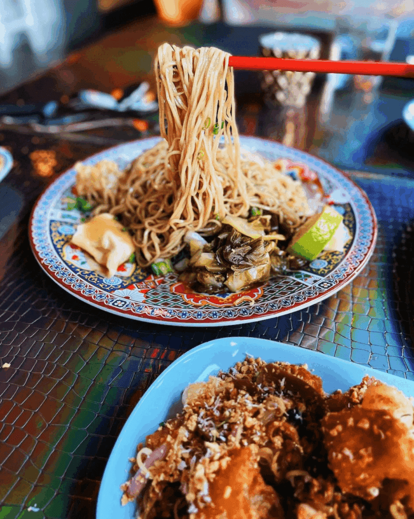 noodle dish at a top portland oregon restaurant