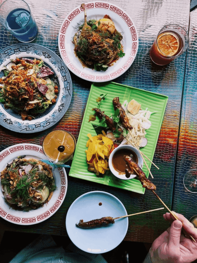 Asian feast at Oma's Hideaway portland