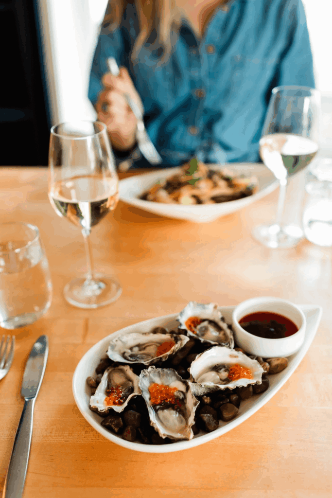 oysters at cannon beach restaurant in oregon