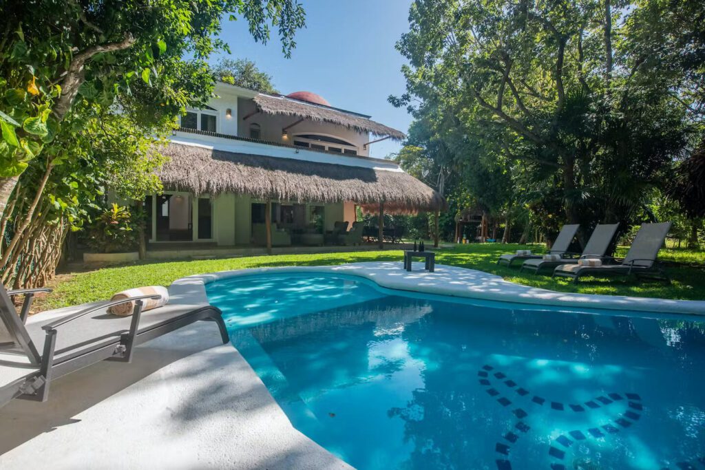 vacation rental pool and outdoor area playa del carmen