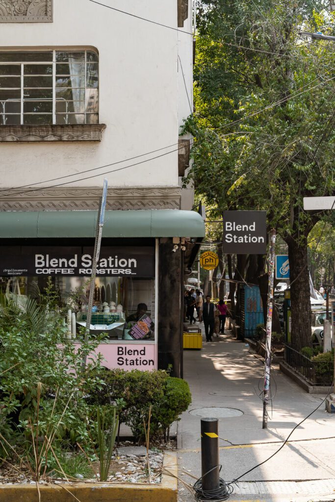 Blend Station coffee stop in Condesa mexico city