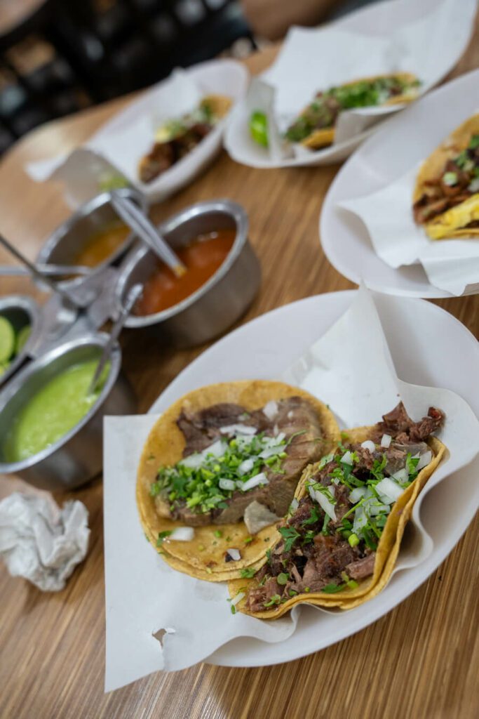 a round of the best tacos in mexico city