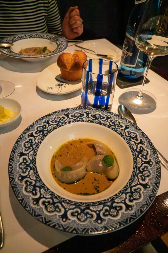 pierogi dish at Nolita Restaurant warsaw