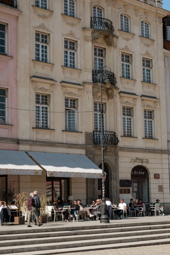 old town cafe in warsaw poland