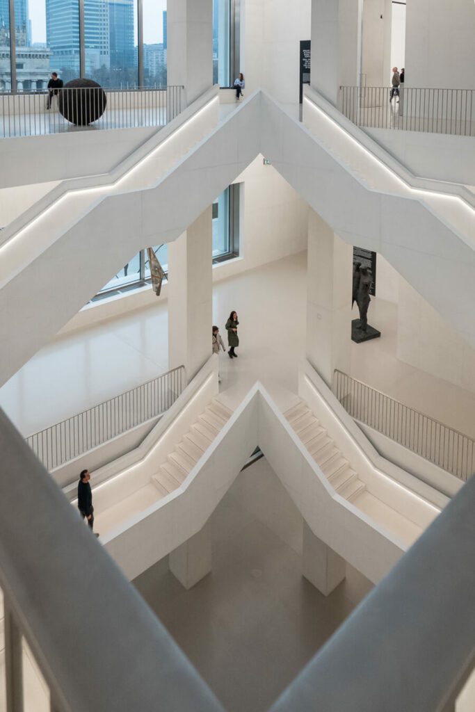 a modern art gallery in warsaw