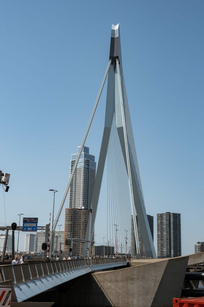 erasmus bridge in rotterdam netherlands