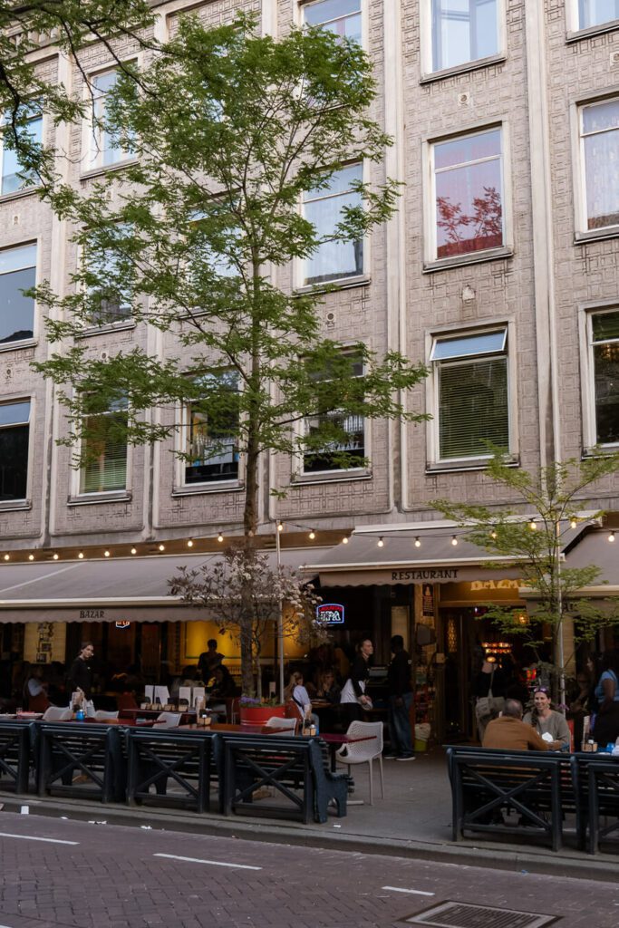 witte de withstraat rotterdam with bars and restaurants