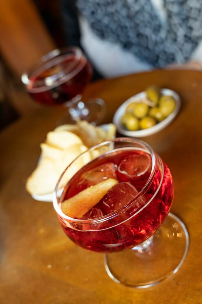 american cocktail at bar basso