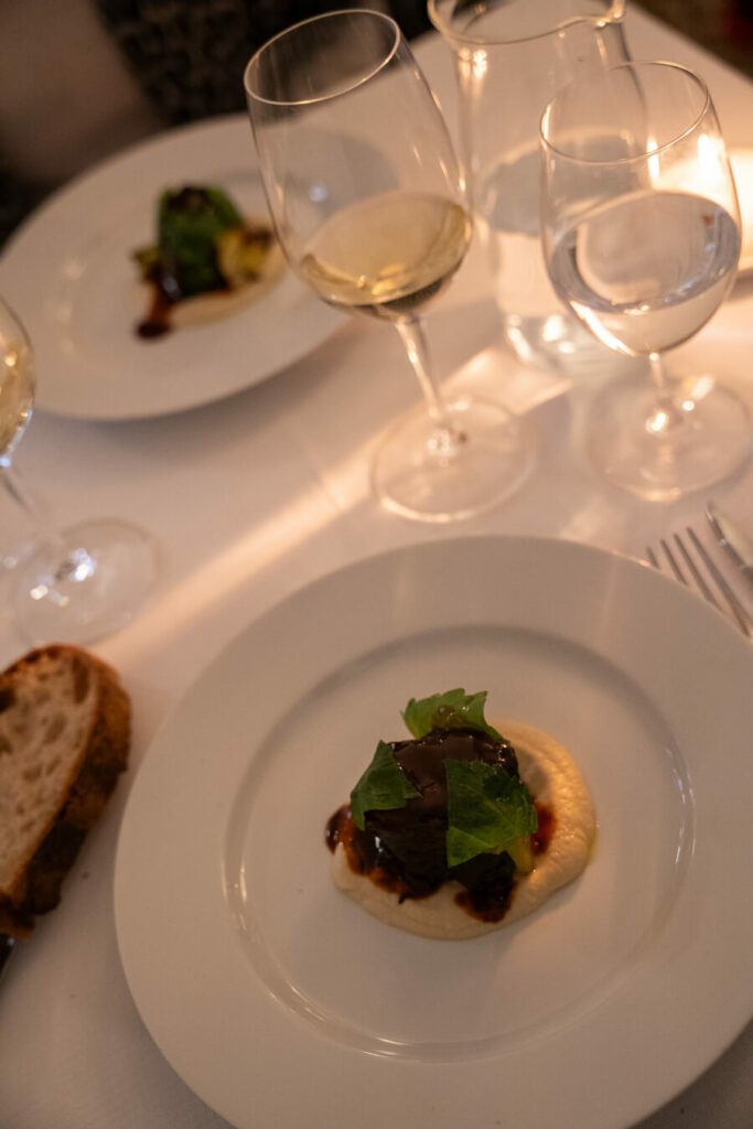 mains from the set lunch menu at Sandi restaurant milano