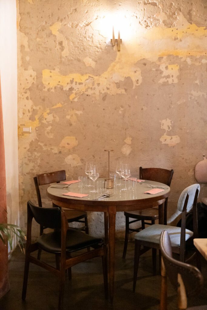 Mater Bistrot table settin gin Milan