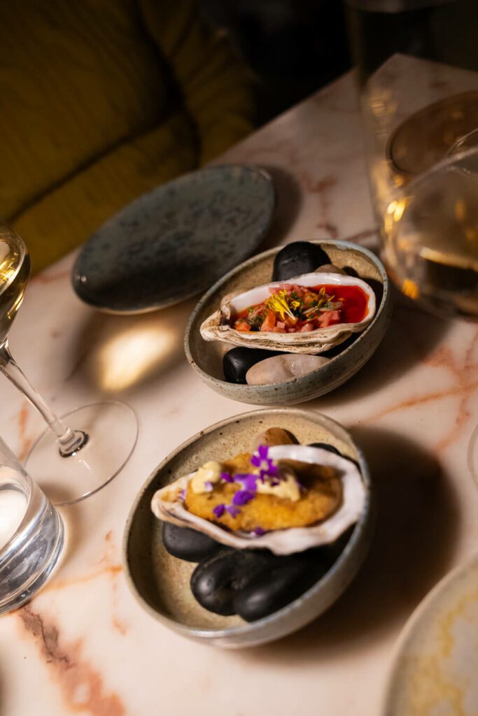 oyster starters at Mater Bistrot Milano