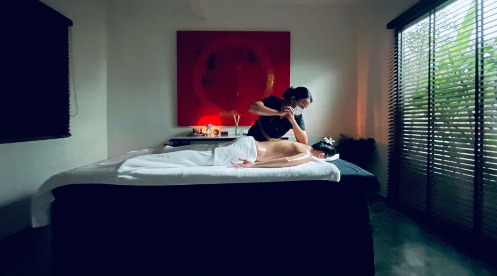 Thai massage at loft thai spa, one of the best spas in bangkok