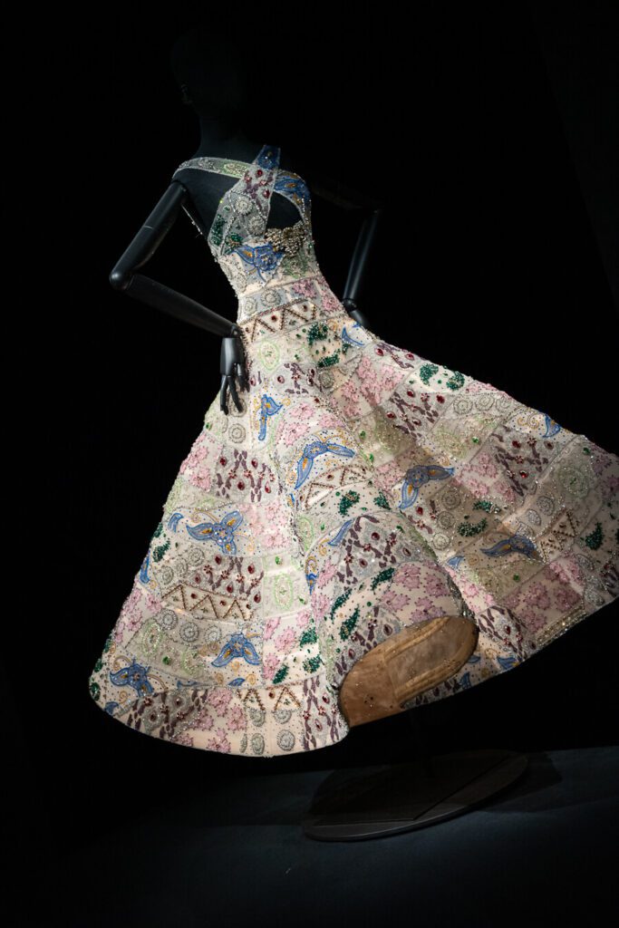 giorgio armani dress at armani silos exhibit