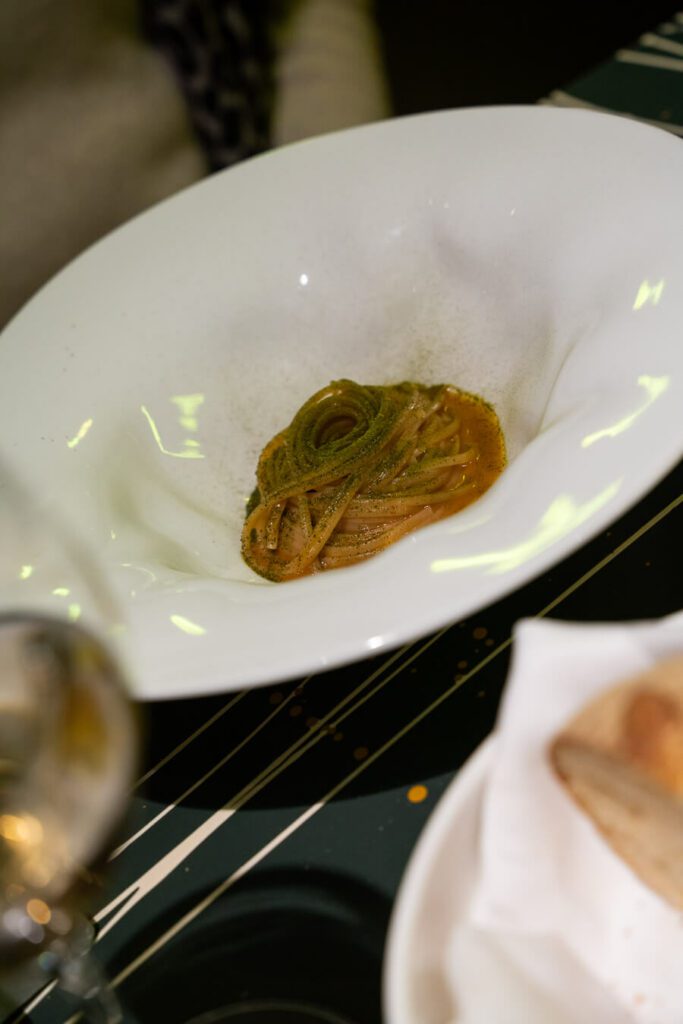 spaghetti dish at 142 restaurant