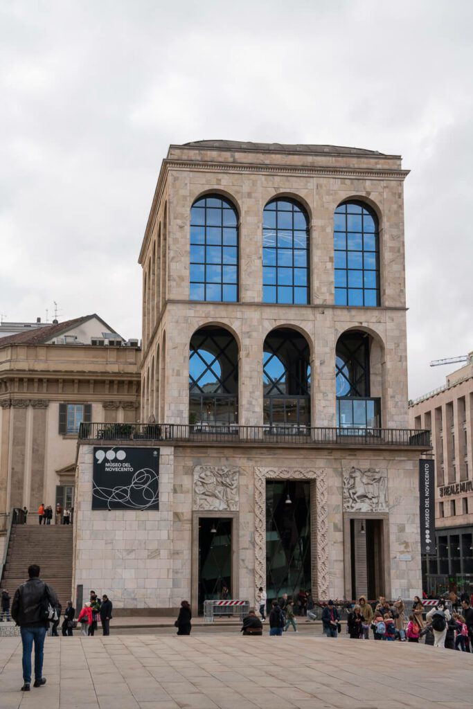 museo del novecento milano exterior
