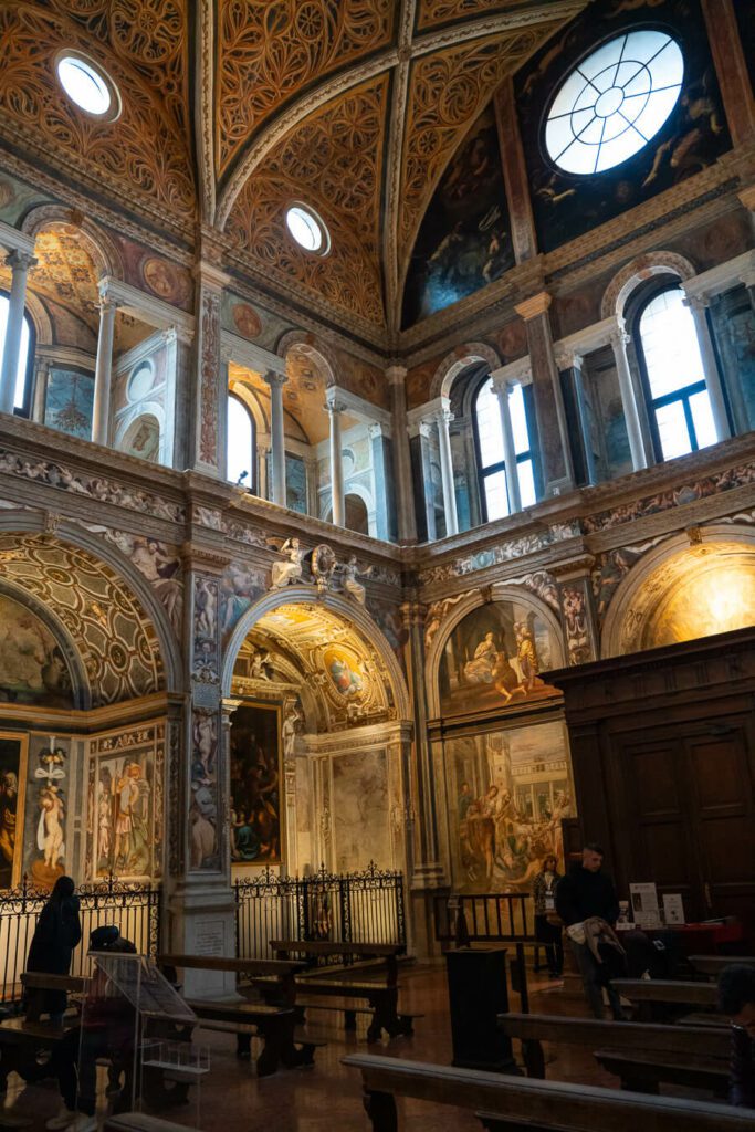 Chiesa di San Maurizio al Monastero Maggiore interior with frescos