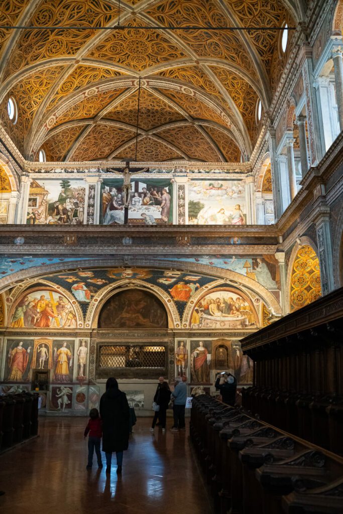 Chiesa di San Maurizio al Monastero Maggiore interior with frescos