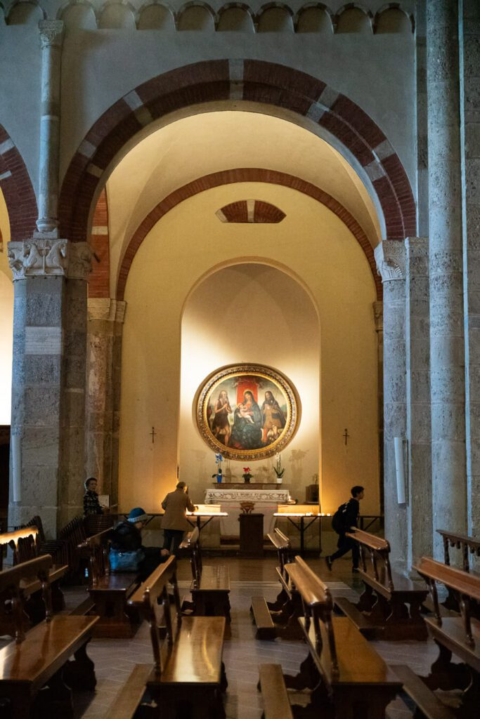 Basilica of Sant'Ambrogio interior nave